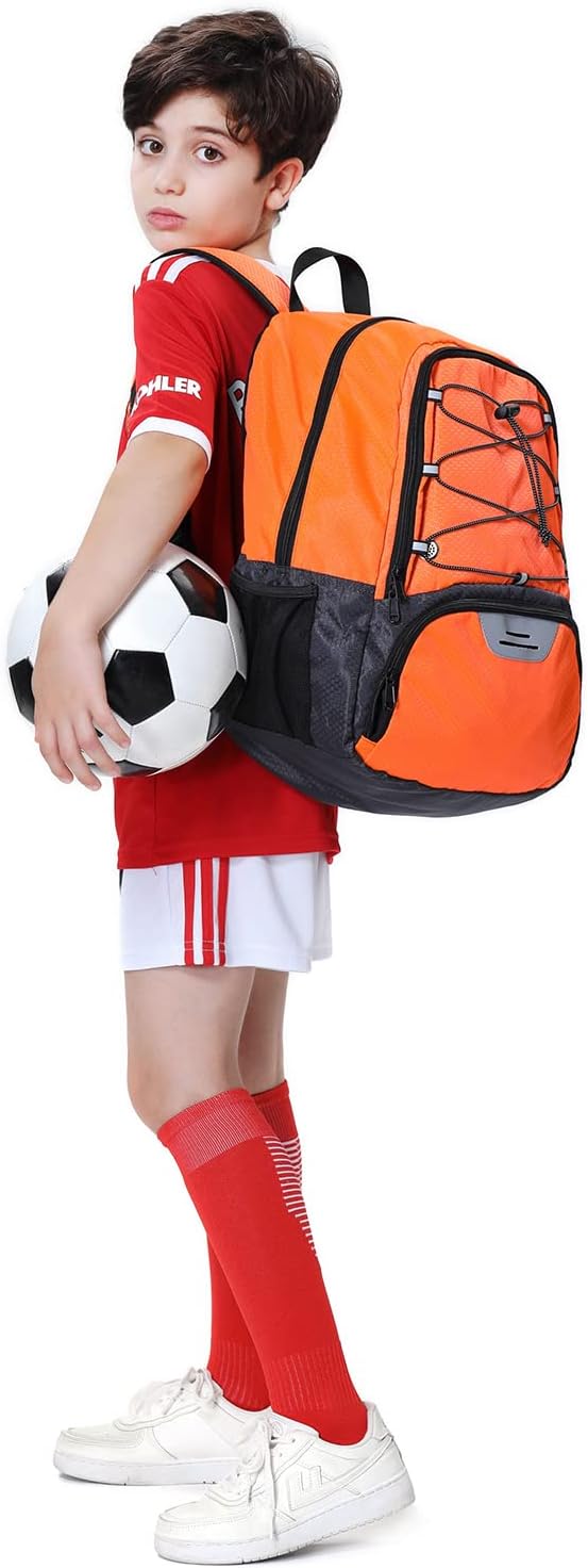 Hsmihair - Mochila de fútbol juvenil - Mochila para fútbol y balonc...