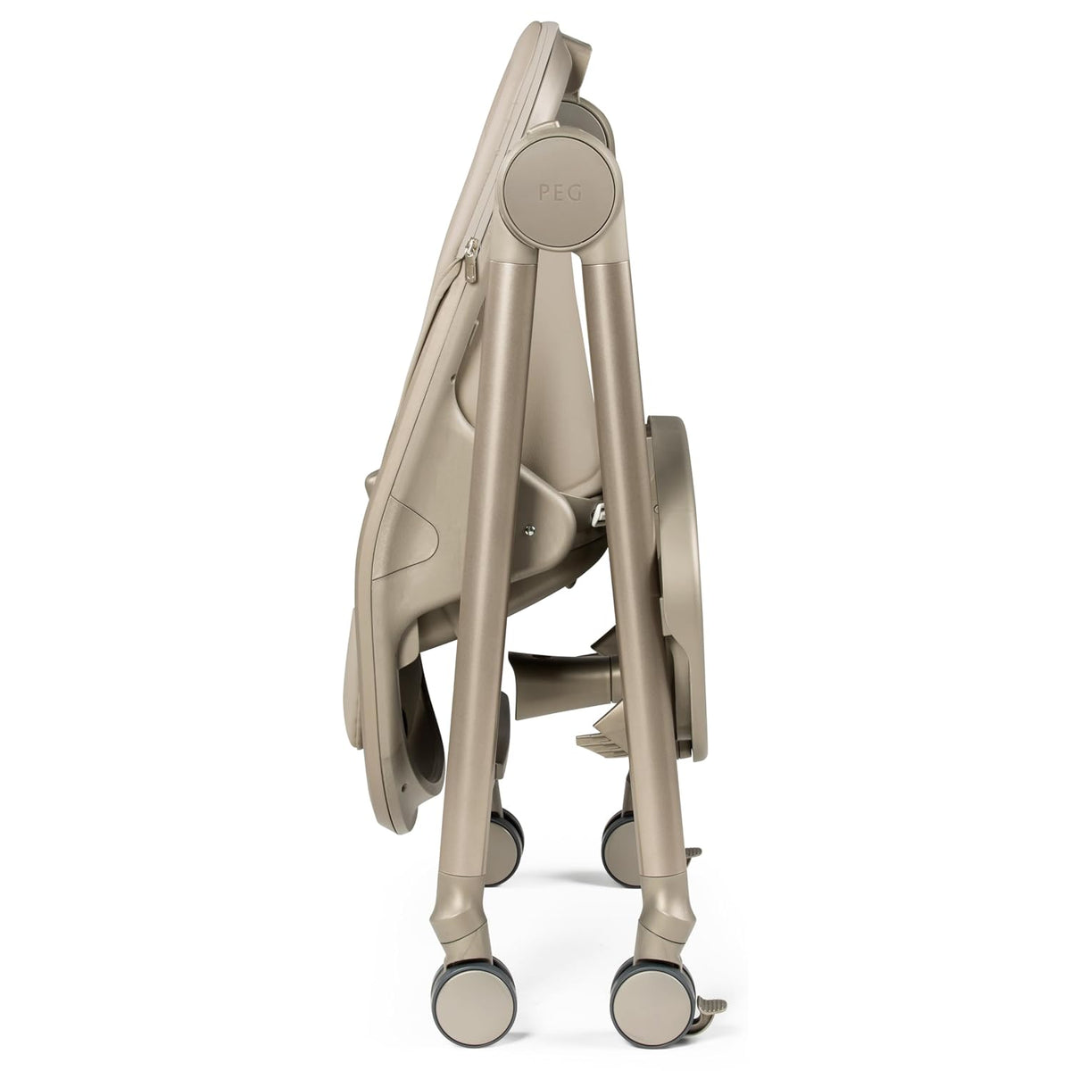 PEG Living, Grow with Baby Silla alta plegable, color arena espacia...