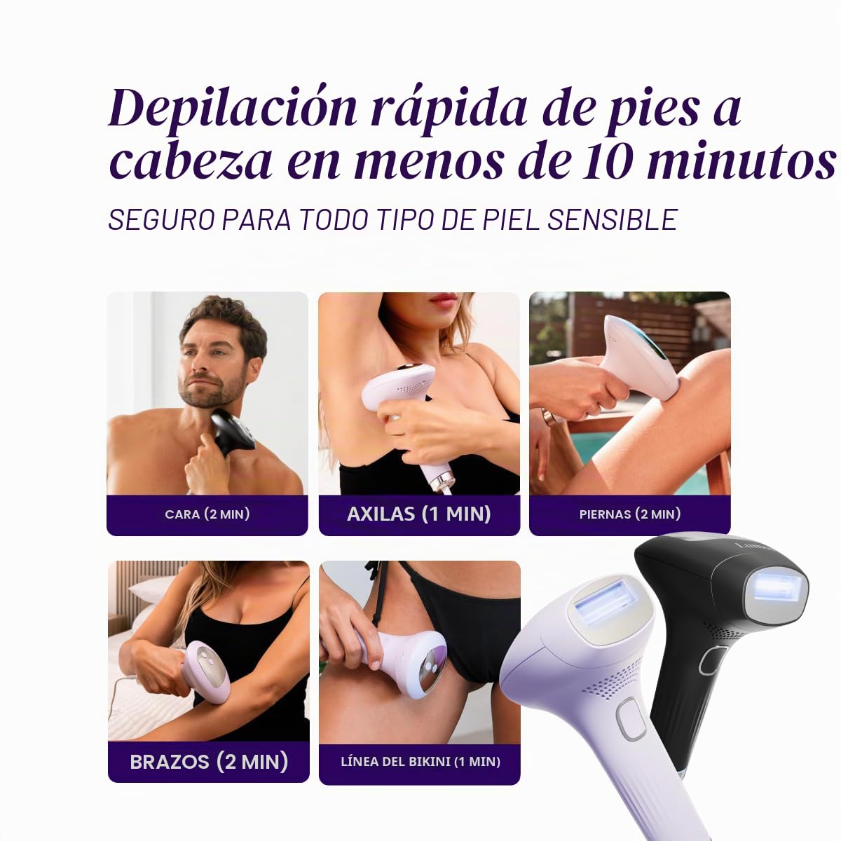 Michael Todd Beauty LUMOS Laser IPL Dispositivo de depilación para...