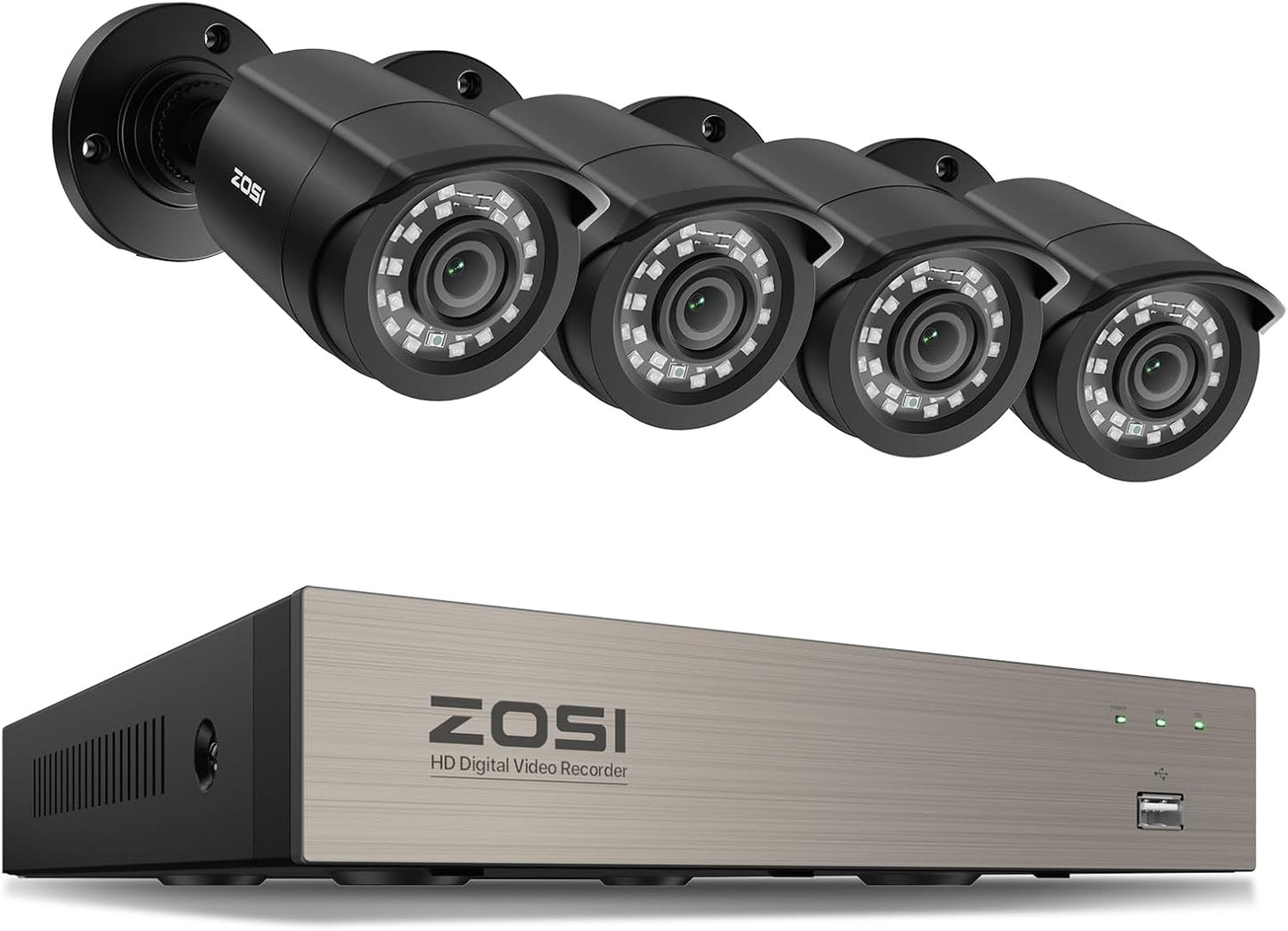 ZOSI - Sistema de cámara de seguridad 3K Lite para interiores y ext...