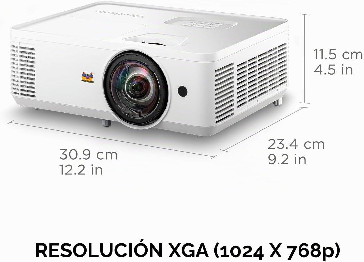 Proyector HDMI con resolución SVGA y 3,600 lúmenes ViewSonic, PA503...