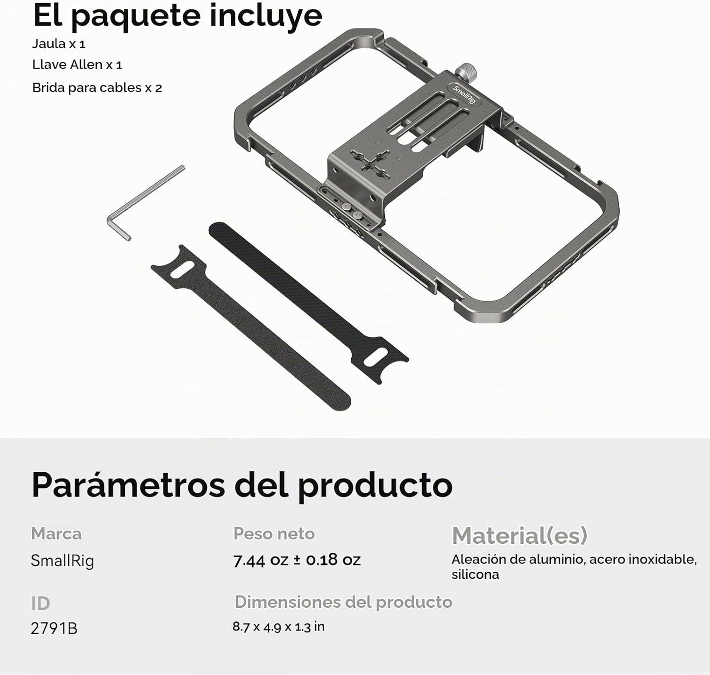 SmallRig Plataforma de video universal para teléfono inteligente pa...