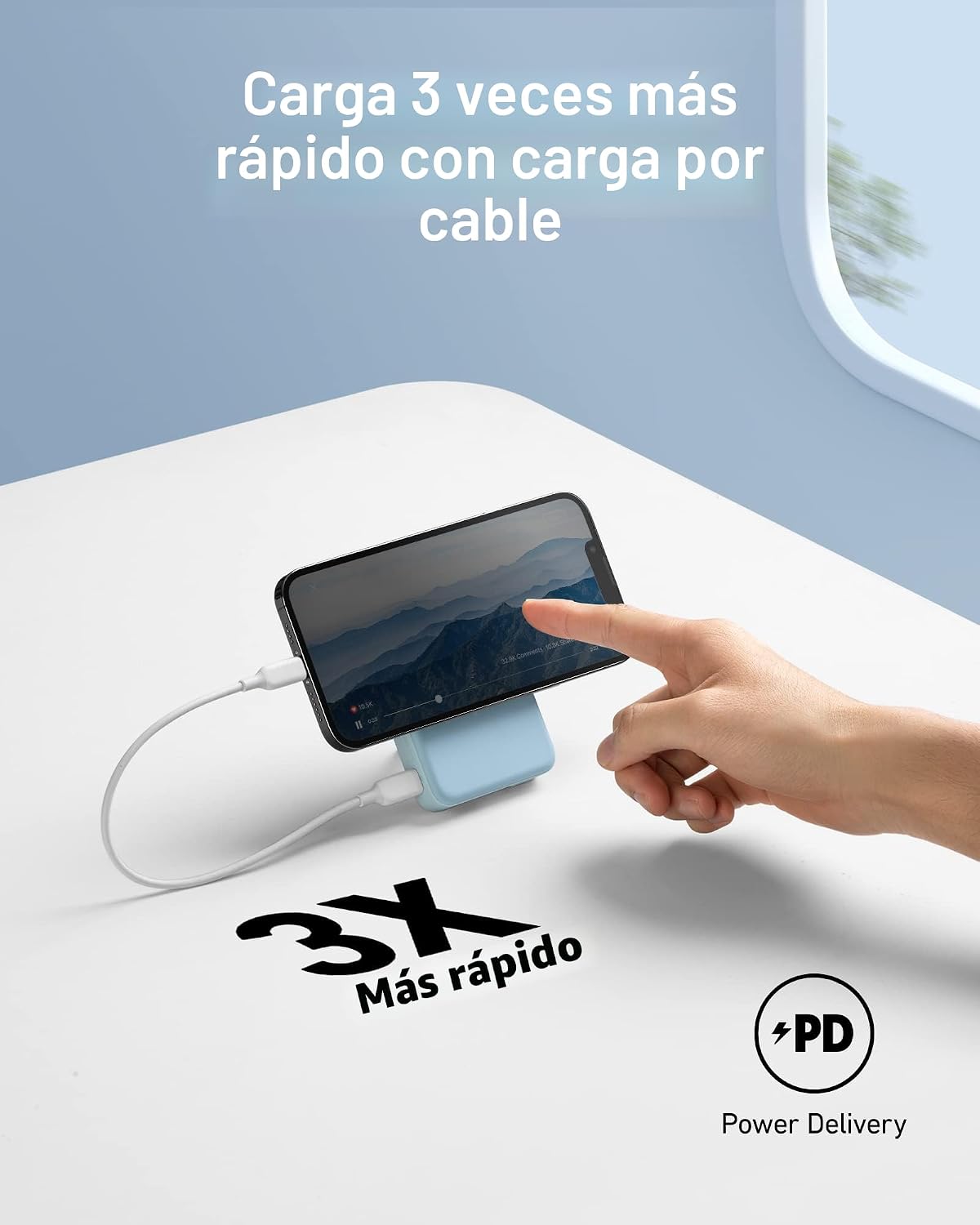 Anker 633 - Batería magnética de 10,000 mAh, cargador portátil inal...