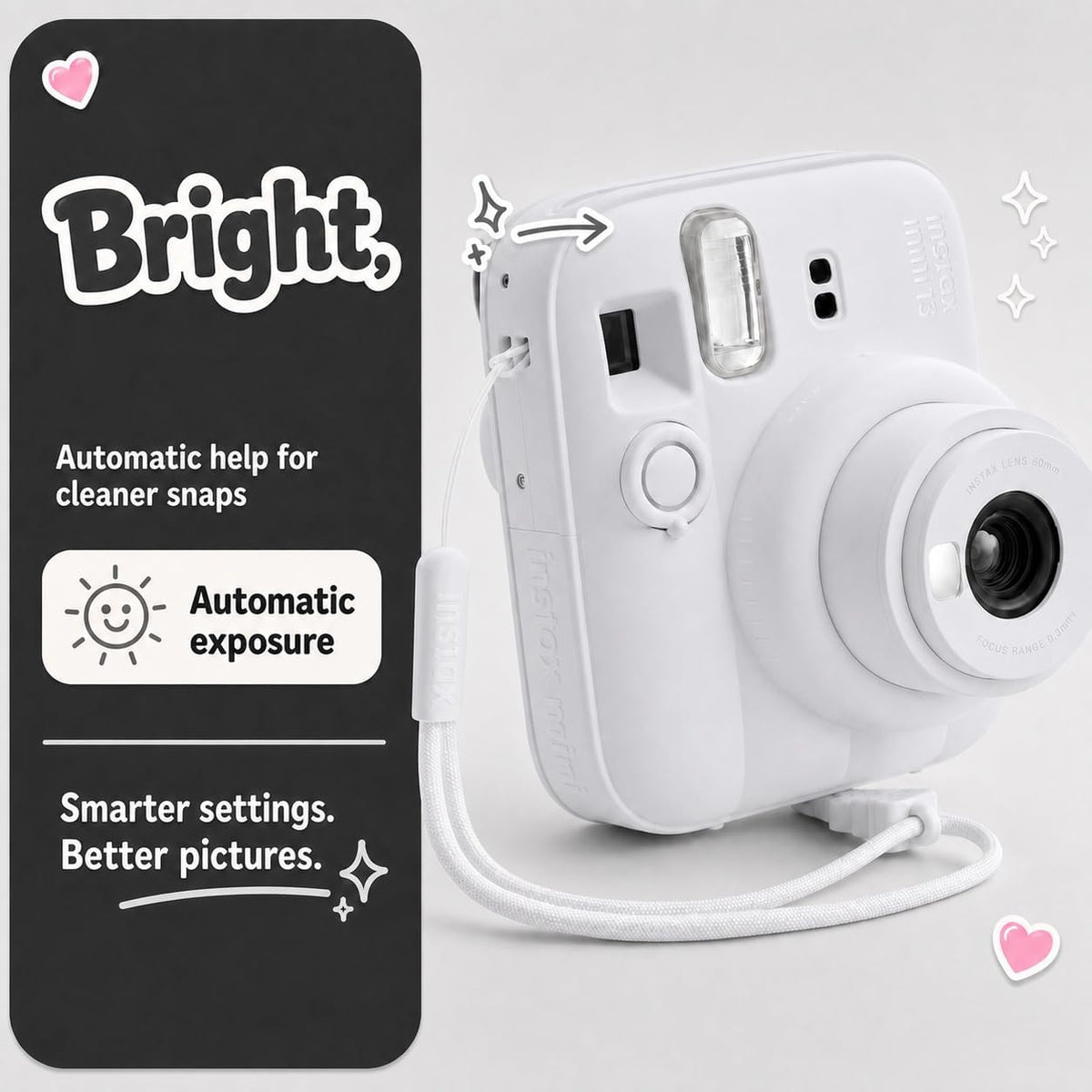 Fujifilm Instax Mini 13 - Cámara instantánea color blanco arcilla +...