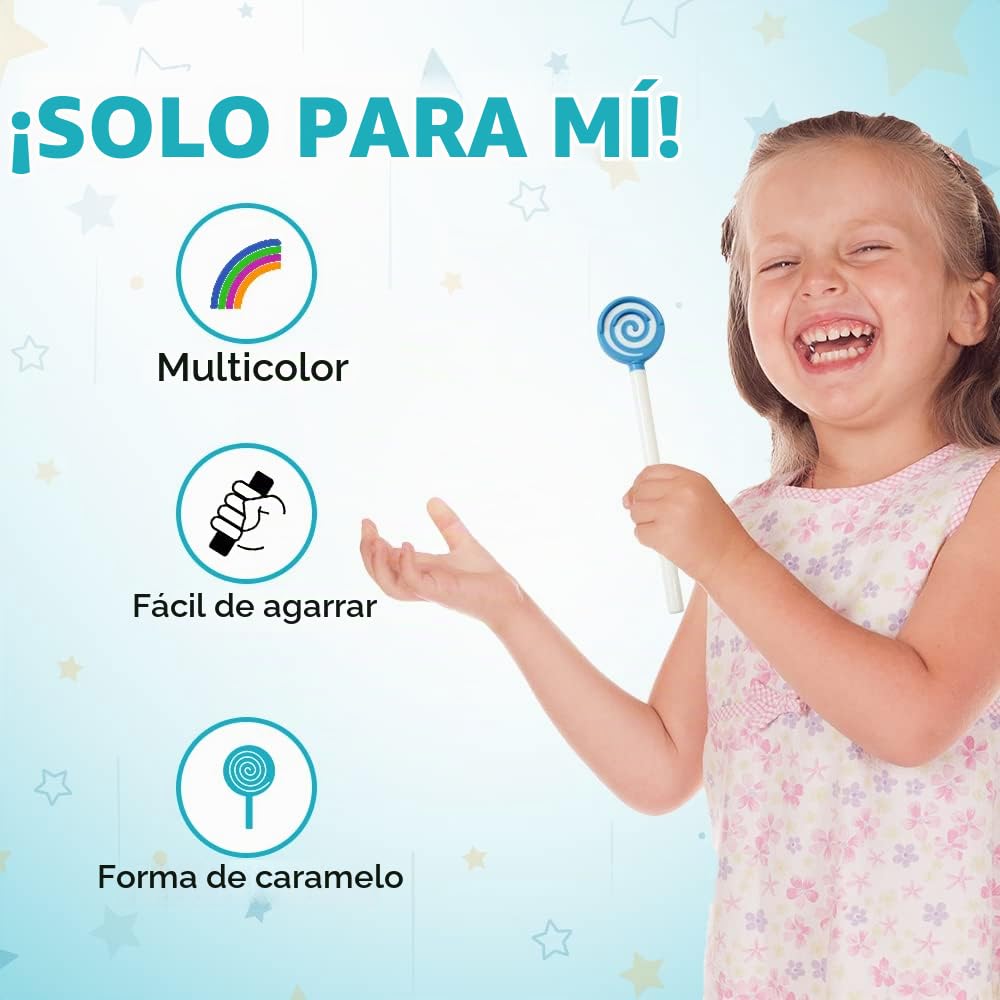 55Dental - Juego de raspador o limpiador de lengua para niños, rasp...