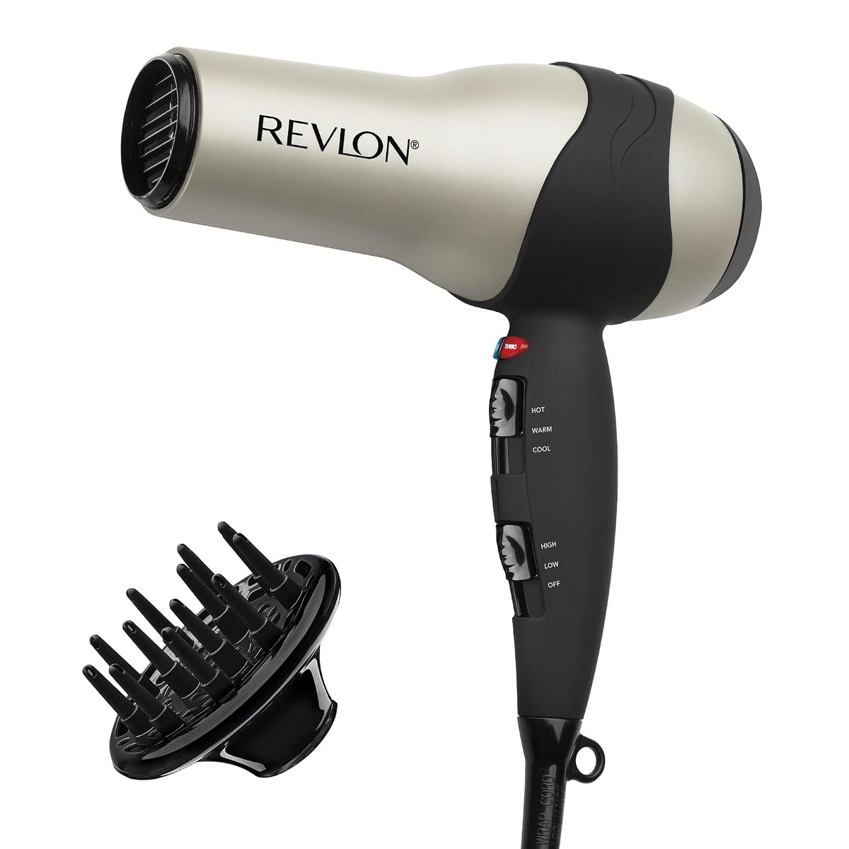 Revlon 1875 W Secador de pelo turbo voluminizador | Diseñado para m...