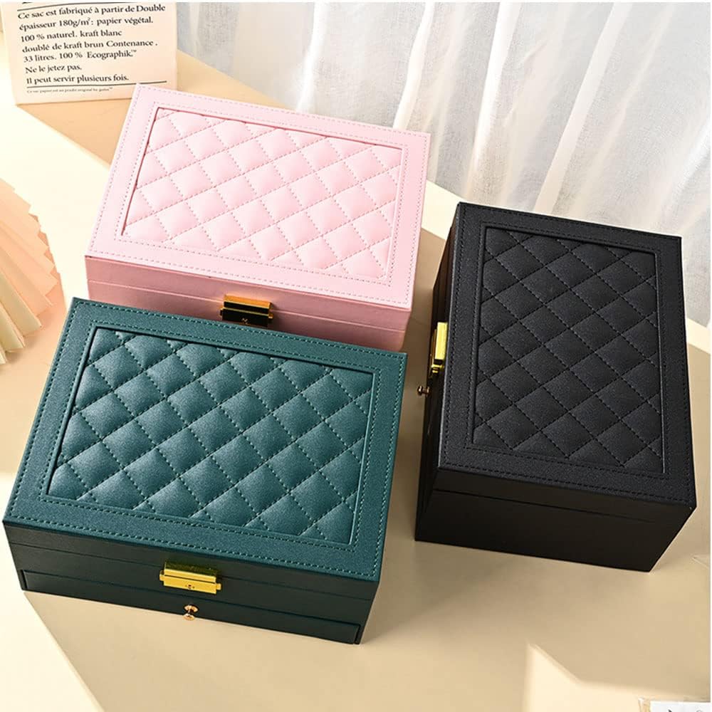 GUOER Caja organizadora de joyas para mujer, organizador de joyas g...