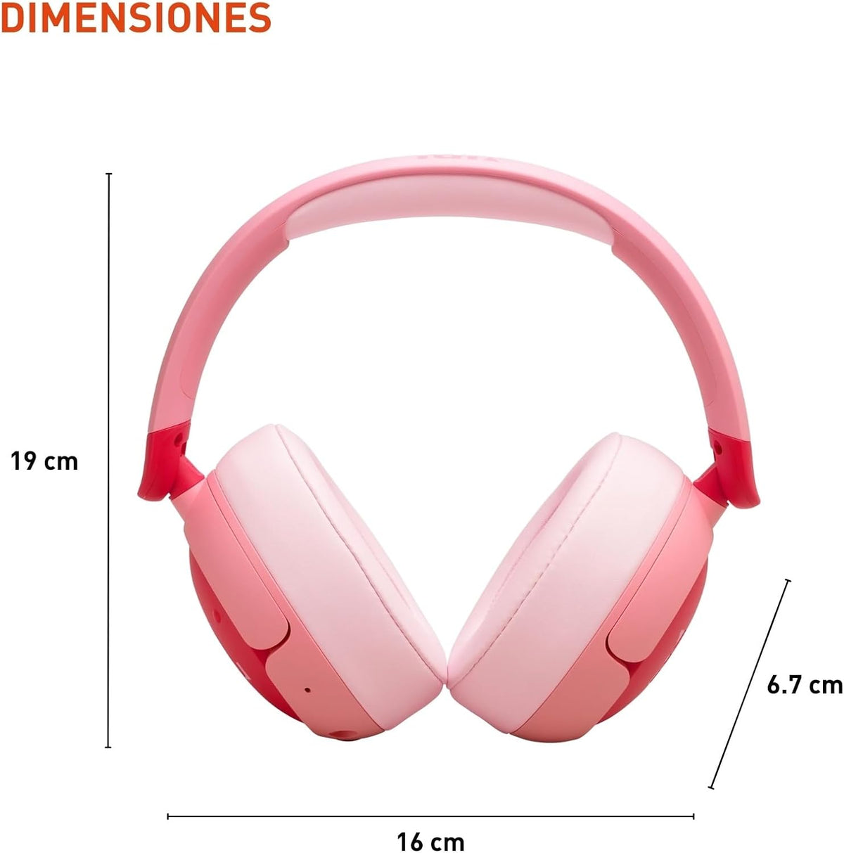 JBL Junior 470NC - Auriculares para niños con cancelación - Rosa |...
