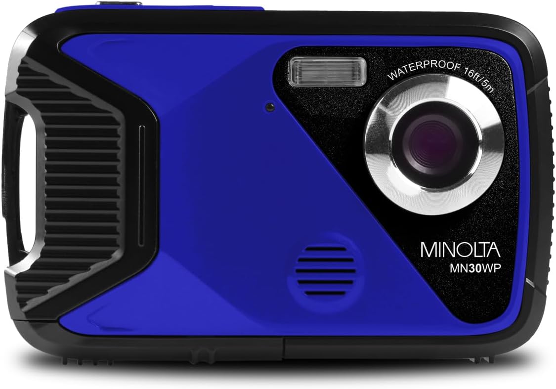 Minolta MN30WP Cámara impermeable, subacuática 16 pies, 21 MP, zoom...