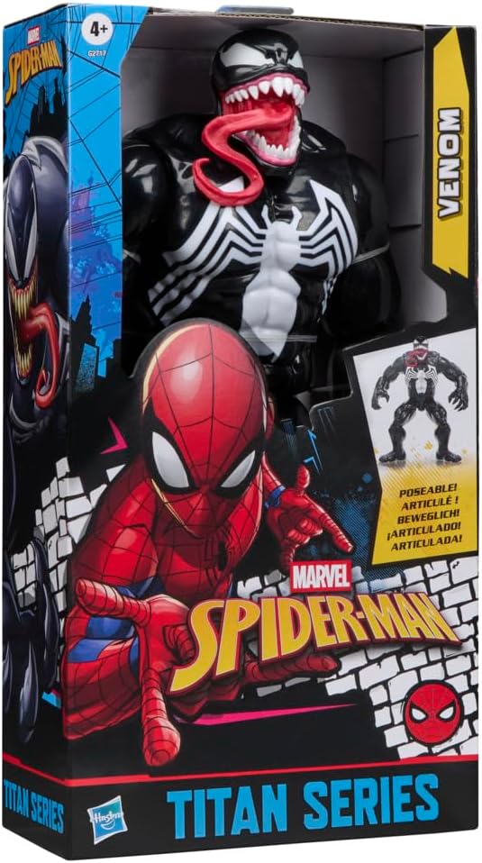 Marvel Spider-Man Titan Series Venom Deluxe figura de acción, jugue...