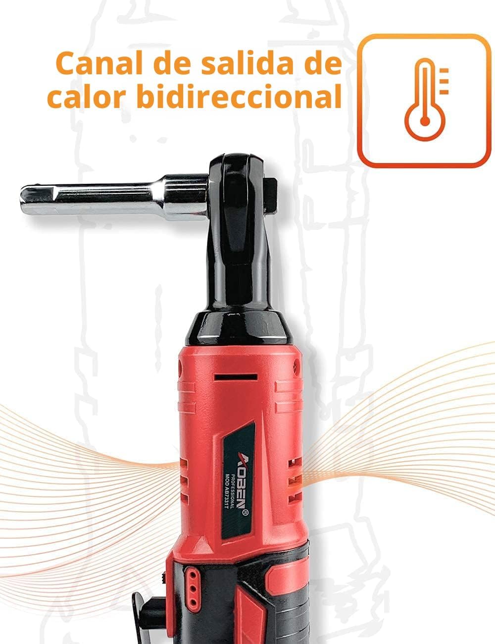 AOBEN Juego de llaves de trinquete eléctricas inalámbricas de 3\/8...
