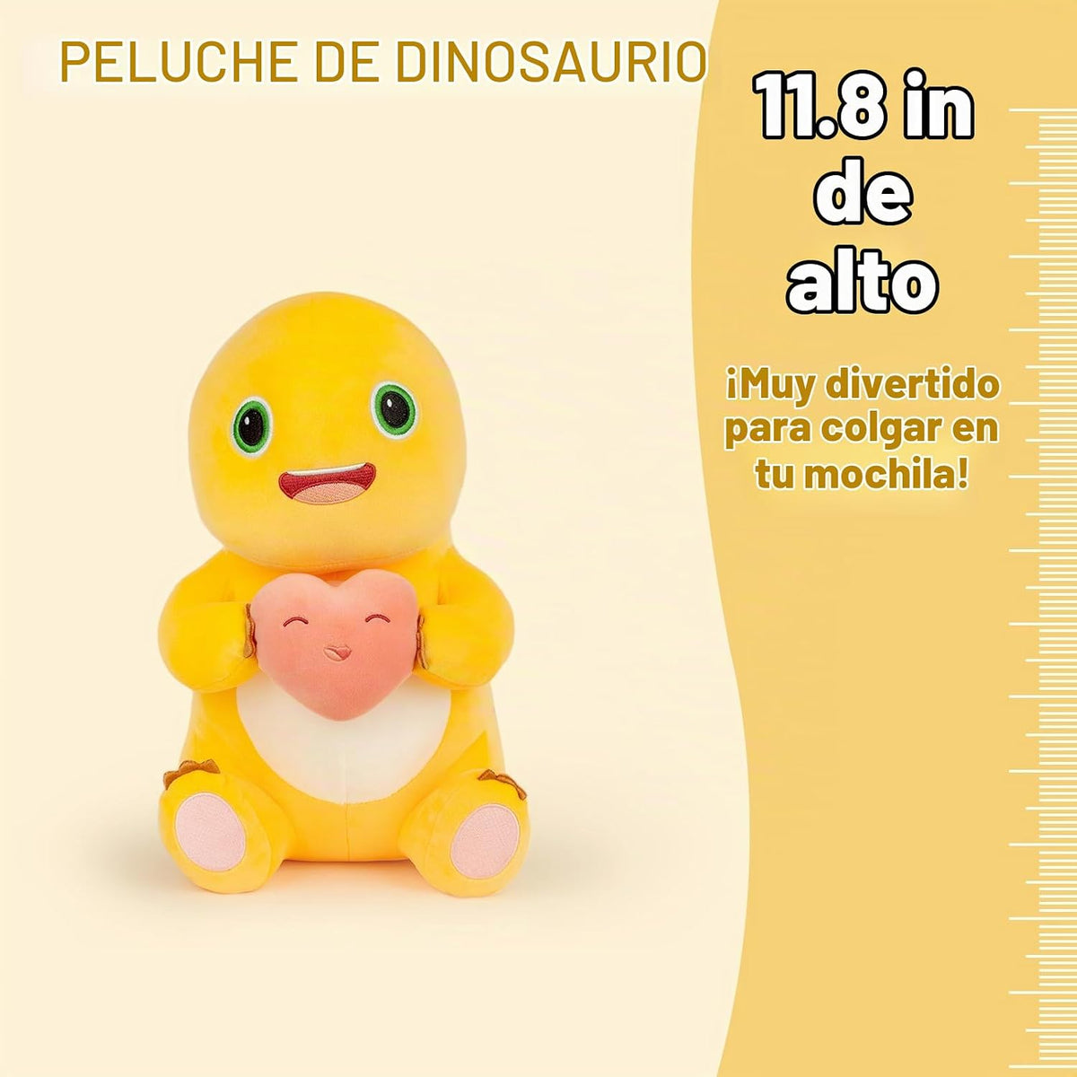 Adorlynetty Animal de peluche de dinosaurio, 11.8" Lindo dinosa...