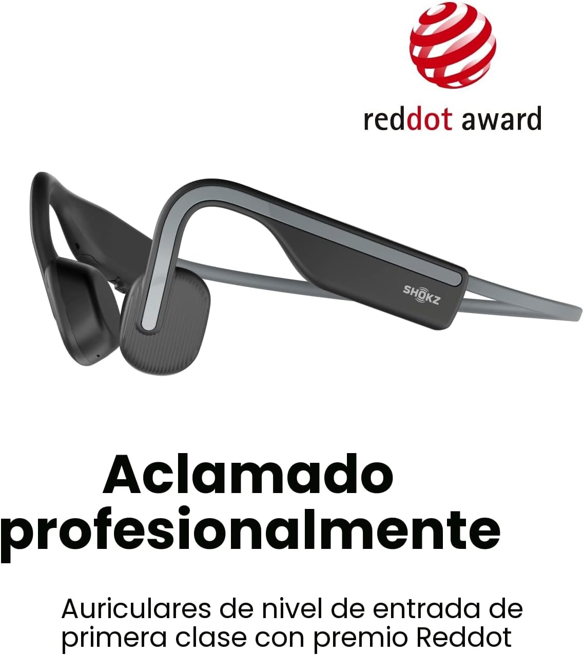 SHOKZ OpenMove - Auriculares deportivos Bluetooth de oreja abierta,...