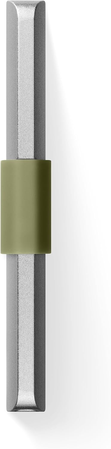 JAMES° La cartera minimalista de aluminio mecanizado CNC para hombr...