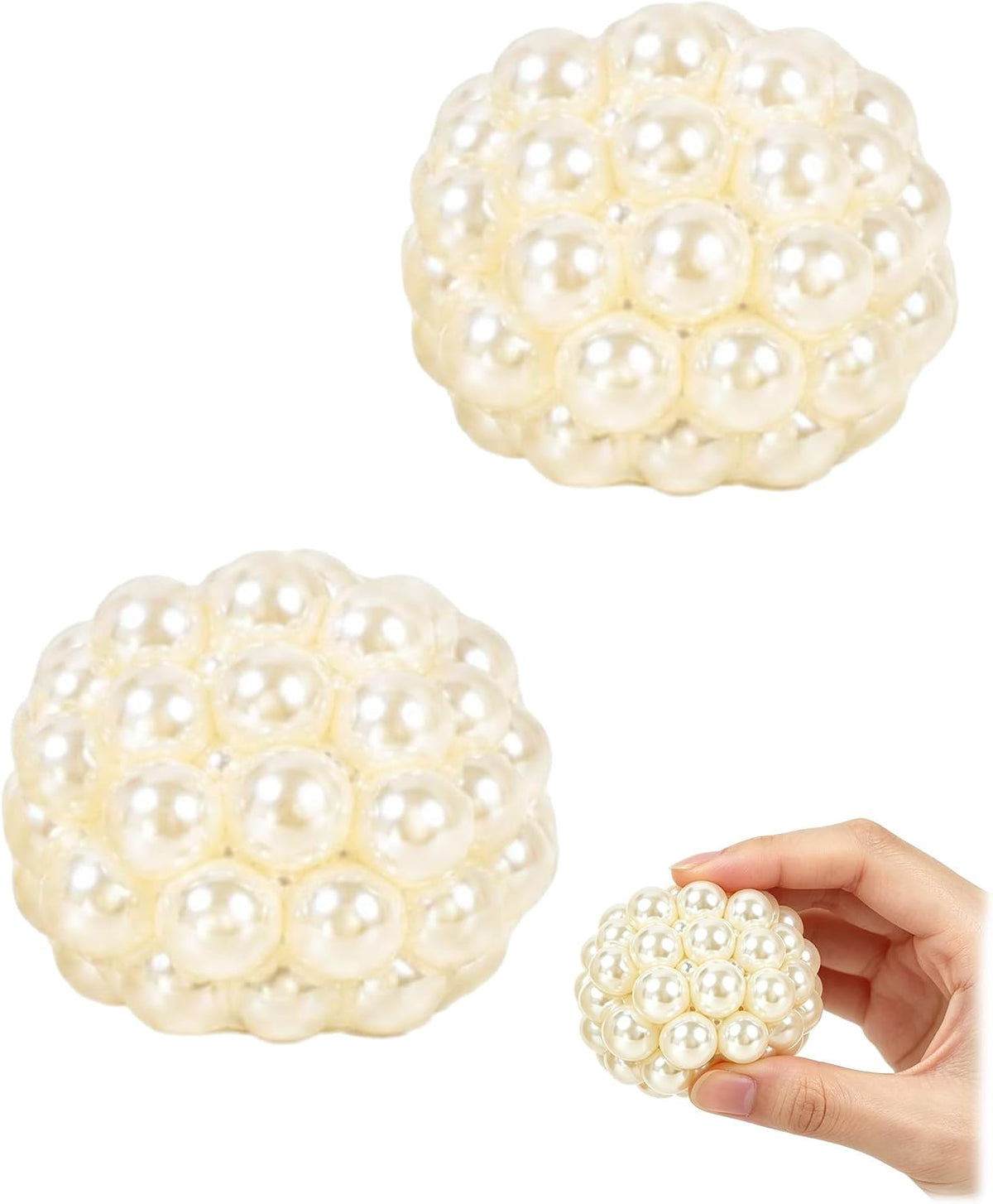 Paquete de 2 bolas crujientes para el estrés con núcleo de madera,...
