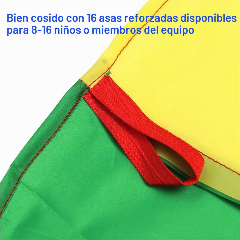 AMYESE Paracaídas arcoíris de 6.5 pies\/10 pies\/12 pies\/13 pies\/...