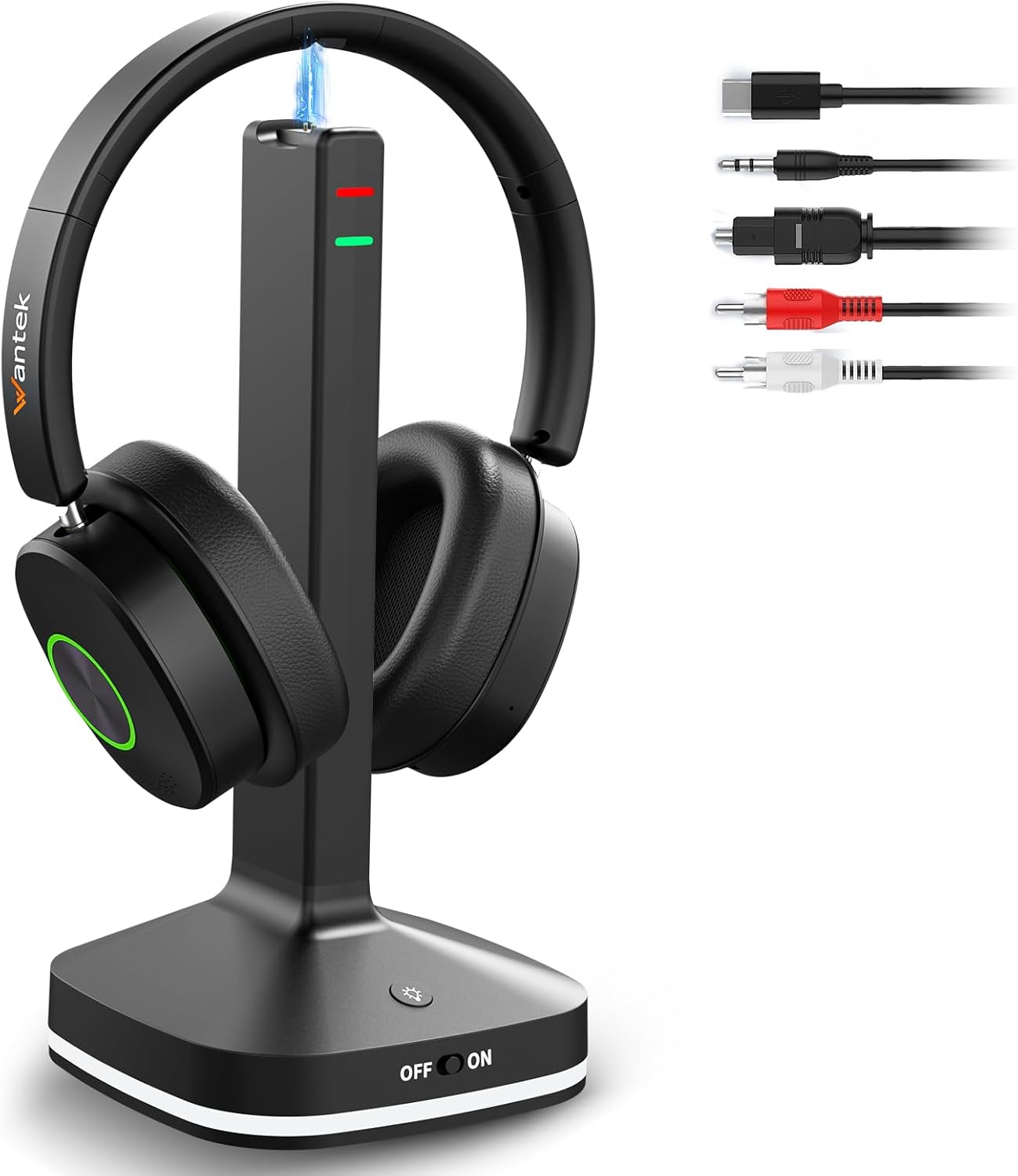 Wantek Auriculares inalámbricos para ver televisión, auriculares in...