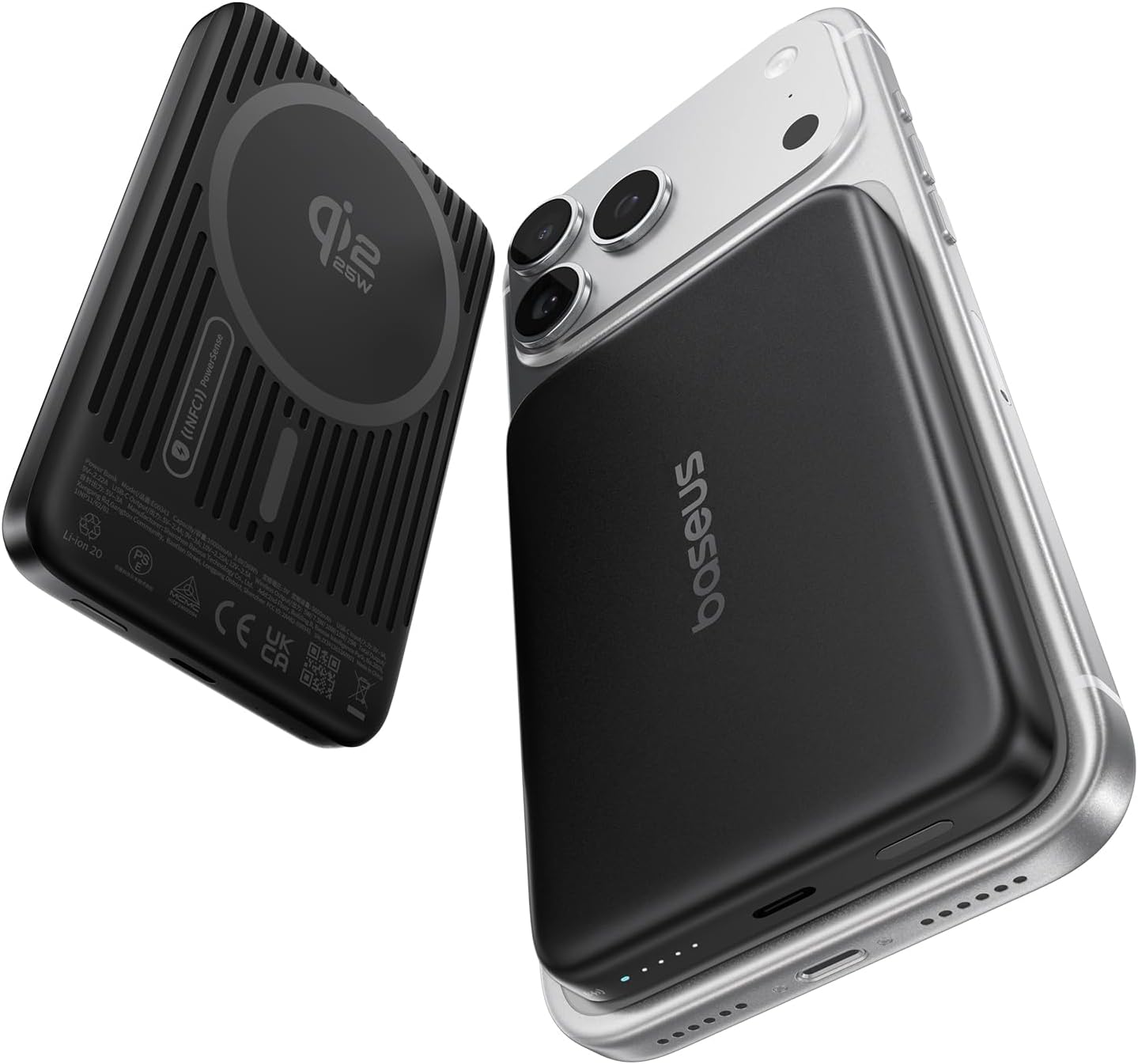 Baseus Picogo AM71 Ultra Slim 10000mAh Qi2.2 Power Bank, cargador p...