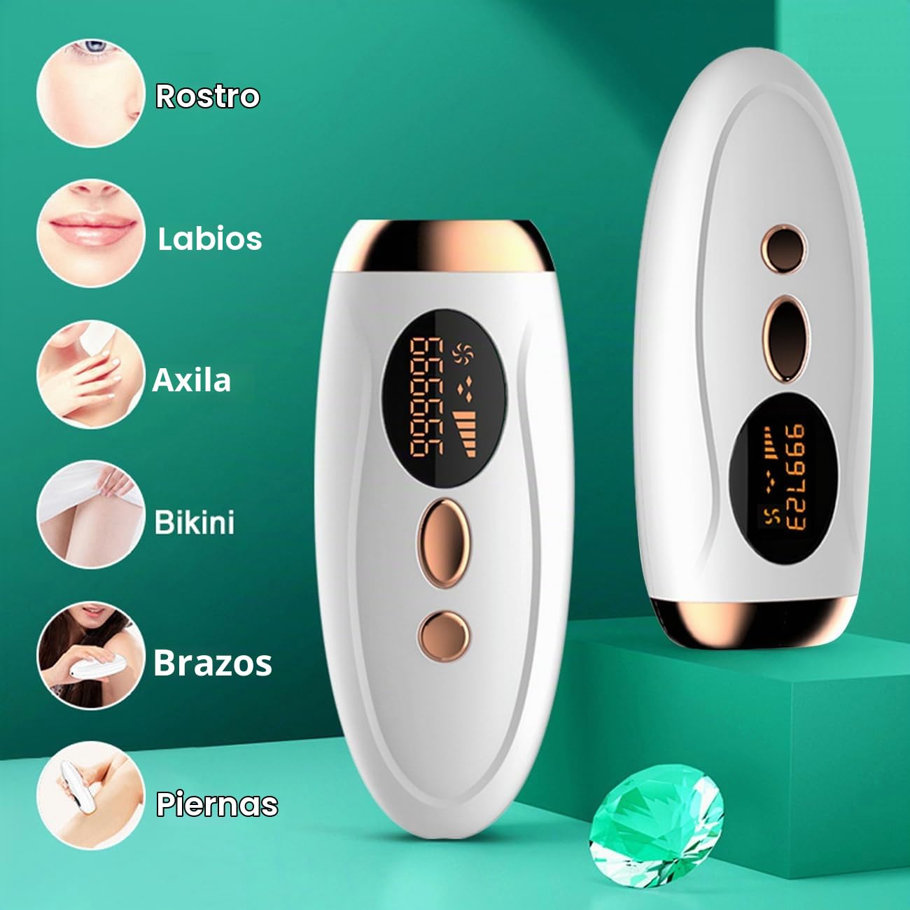 At-Home - Dispositivo de depilación láser IPL para mujeres y hombre...