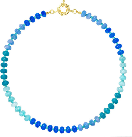 KELORIS PATH Collares de piedras preciosas con cuentas para mujer,...