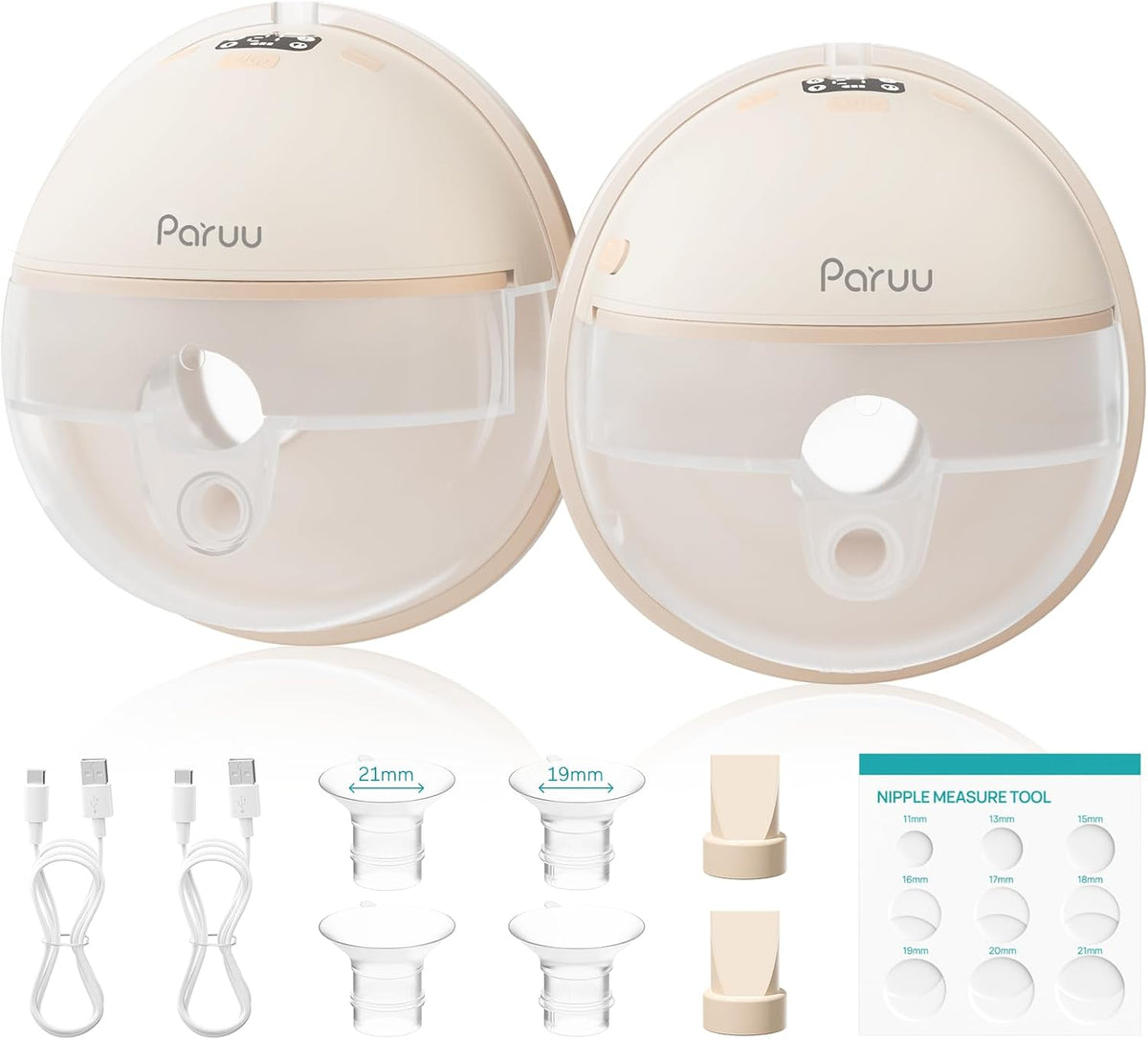 Paruu Extractor de Leche Manos Libres P16, Extractor de Leche Portá...