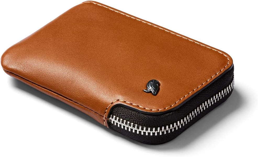 Bellroy - Tarjetero (pequeña cartera de cuero con cremallera, con c...