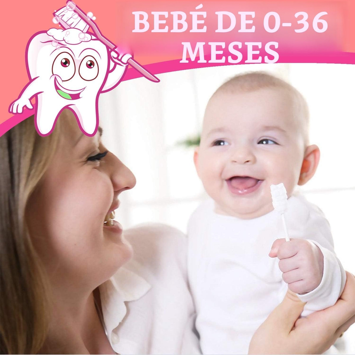 EASICUTI Limpiador de lengua para bebé, cepillo de dientes para beb...