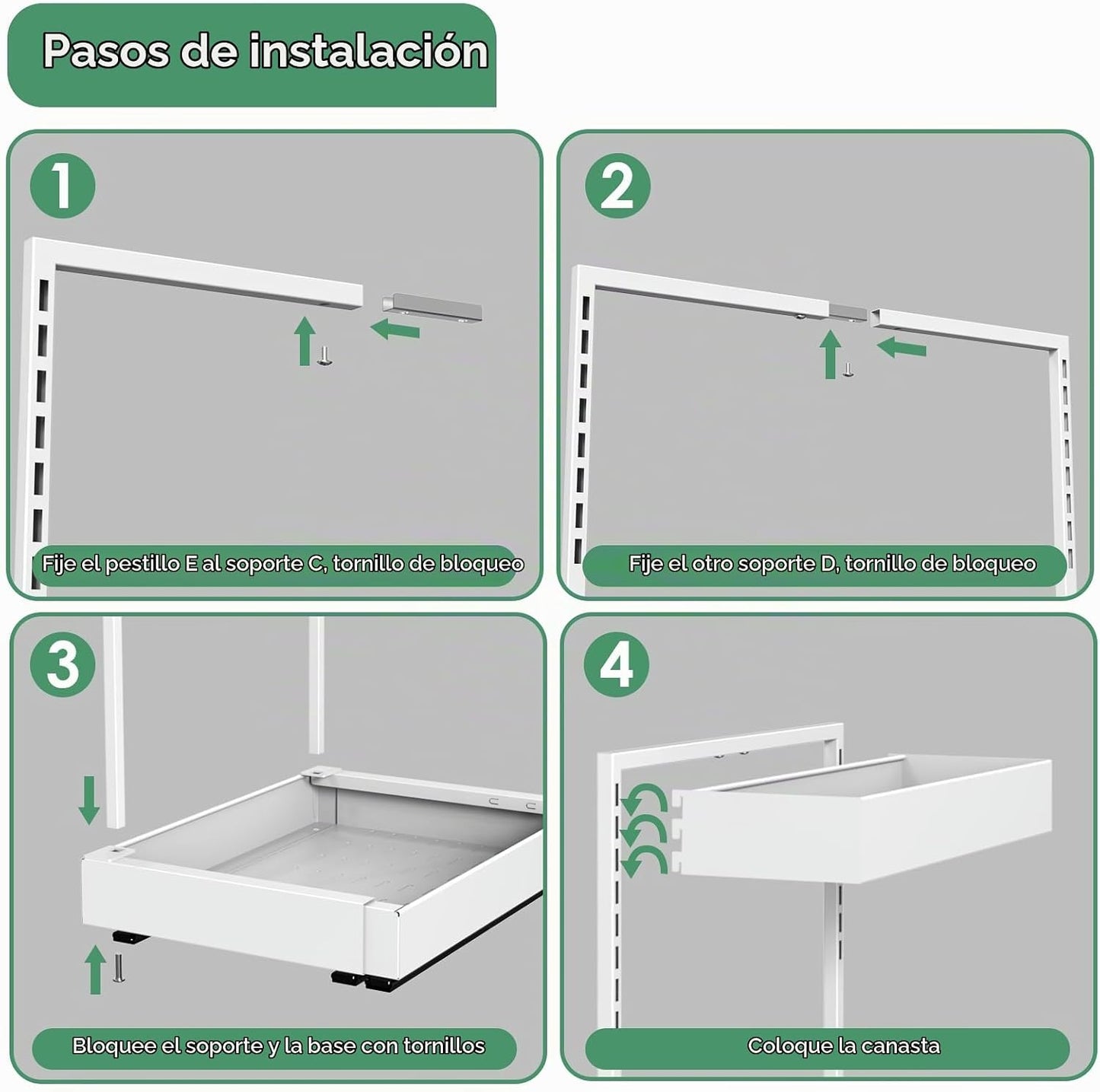 REALINN Organizadores y almacenamiento ampliables para debajo del f...
