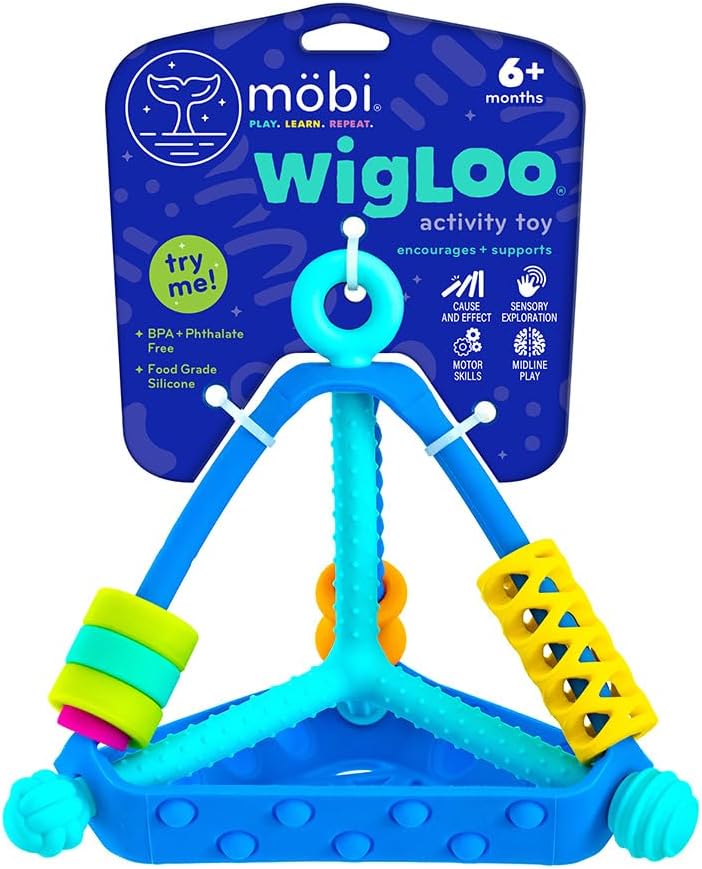 Mobi Wigloo - Juguete de actividades sensoriales para niños pequeño...