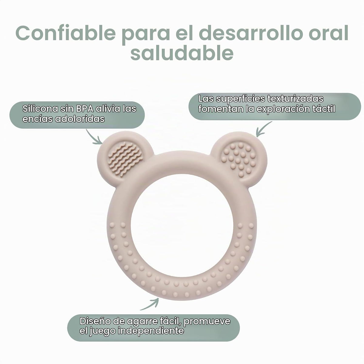 Eascrozn Juguetes de dentición para bebés de 3-6 meses, mordedores...