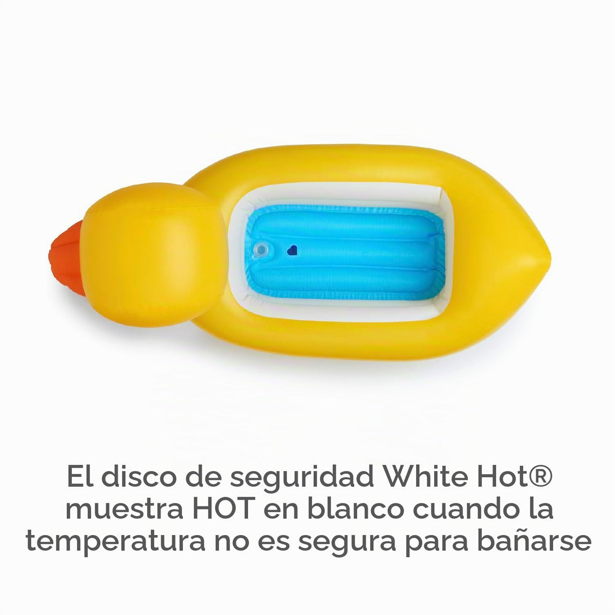 Pato Munchkin White inflable para bañera, Total 1, Duck