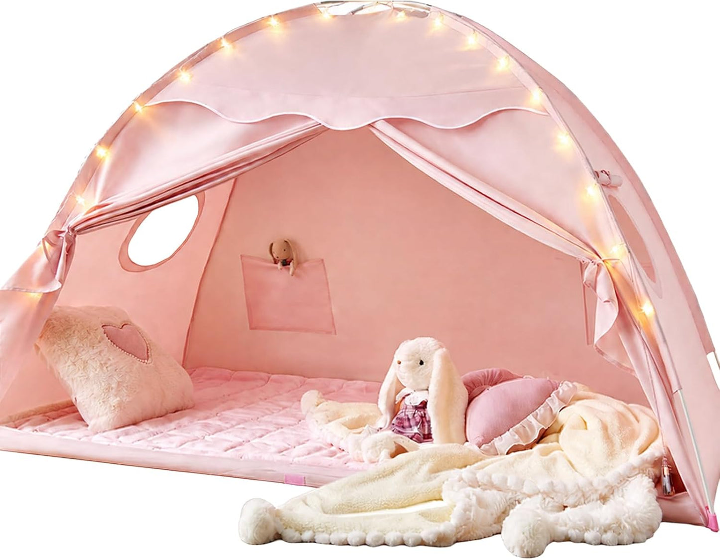 Tiny Land Tienda de campaña para cama individual para niños, tienda...