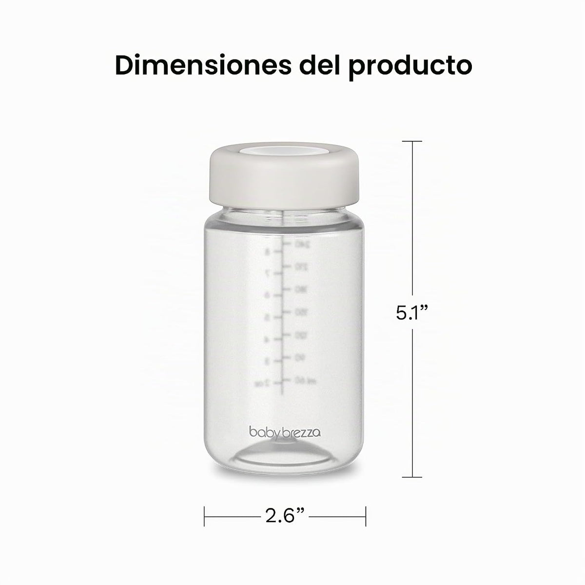 Baby Brezza Botellas de almacenamiento de repuesto para leche mater...