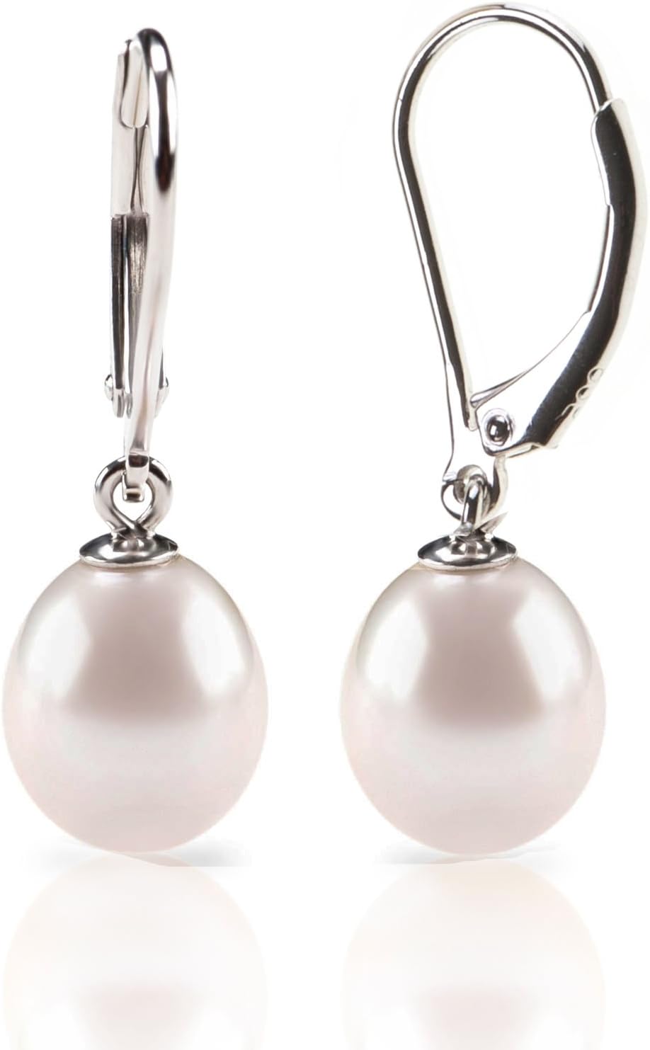 Aretes de perlas cultivadas de agua dulce de calidad AAA+ seleccion...