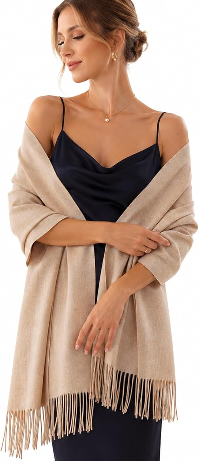 RIIQIICHY Bufandas de invierno para mujer, chales de pashmina, envo...