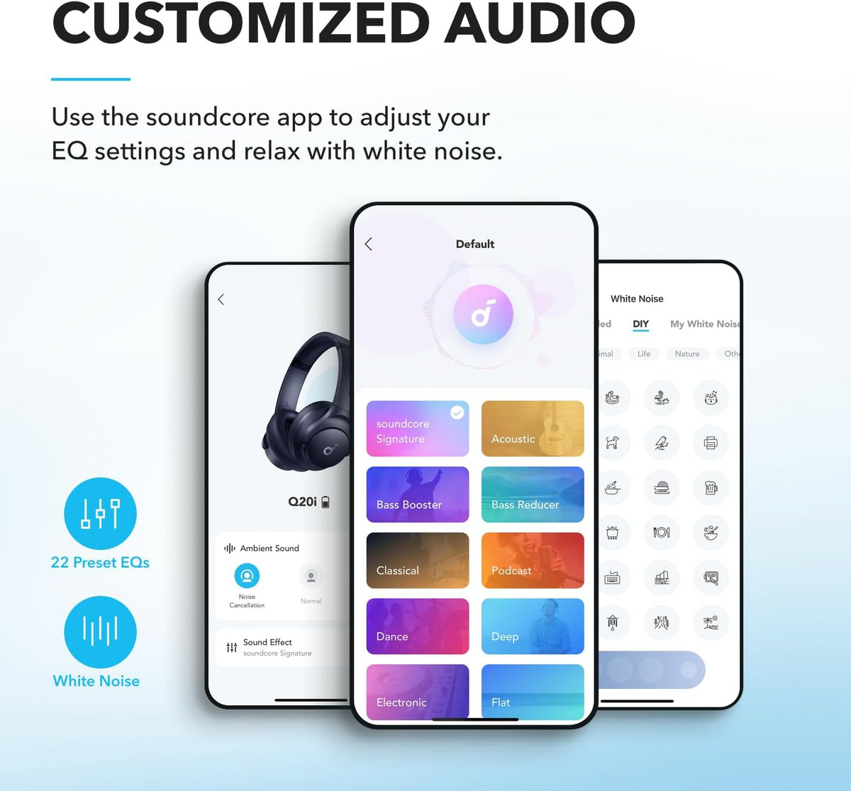 Soundcore by Anker Q20i Auriculares híbridos con cancelación activa...