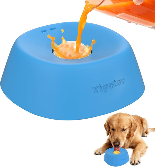 Yipetor - Cuenco para lamer perro, bola enrollada en alimentador le...