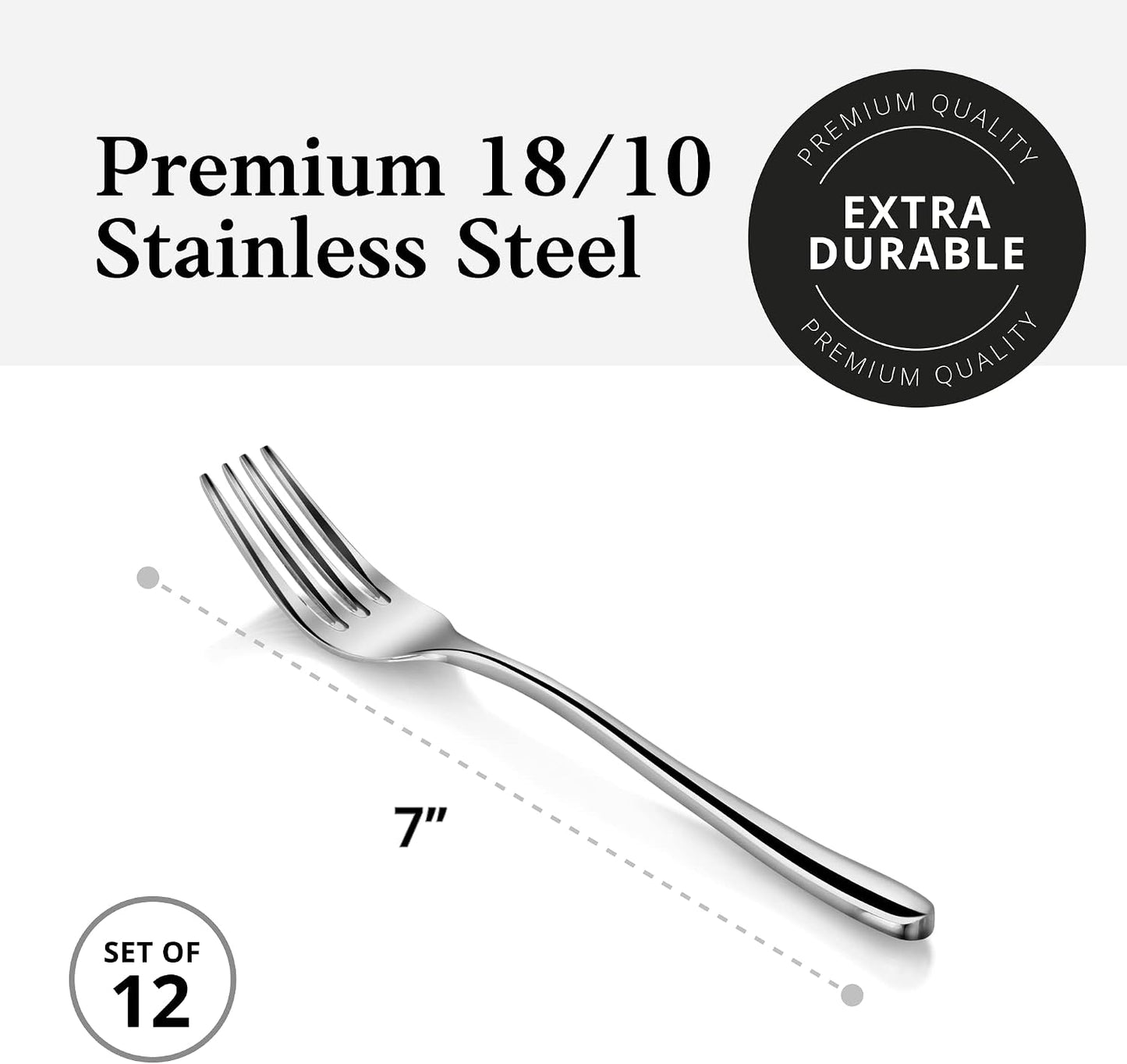 Artaste Rain II - Tenedor de ensalada de acero inoxidable 18\/10 fo...