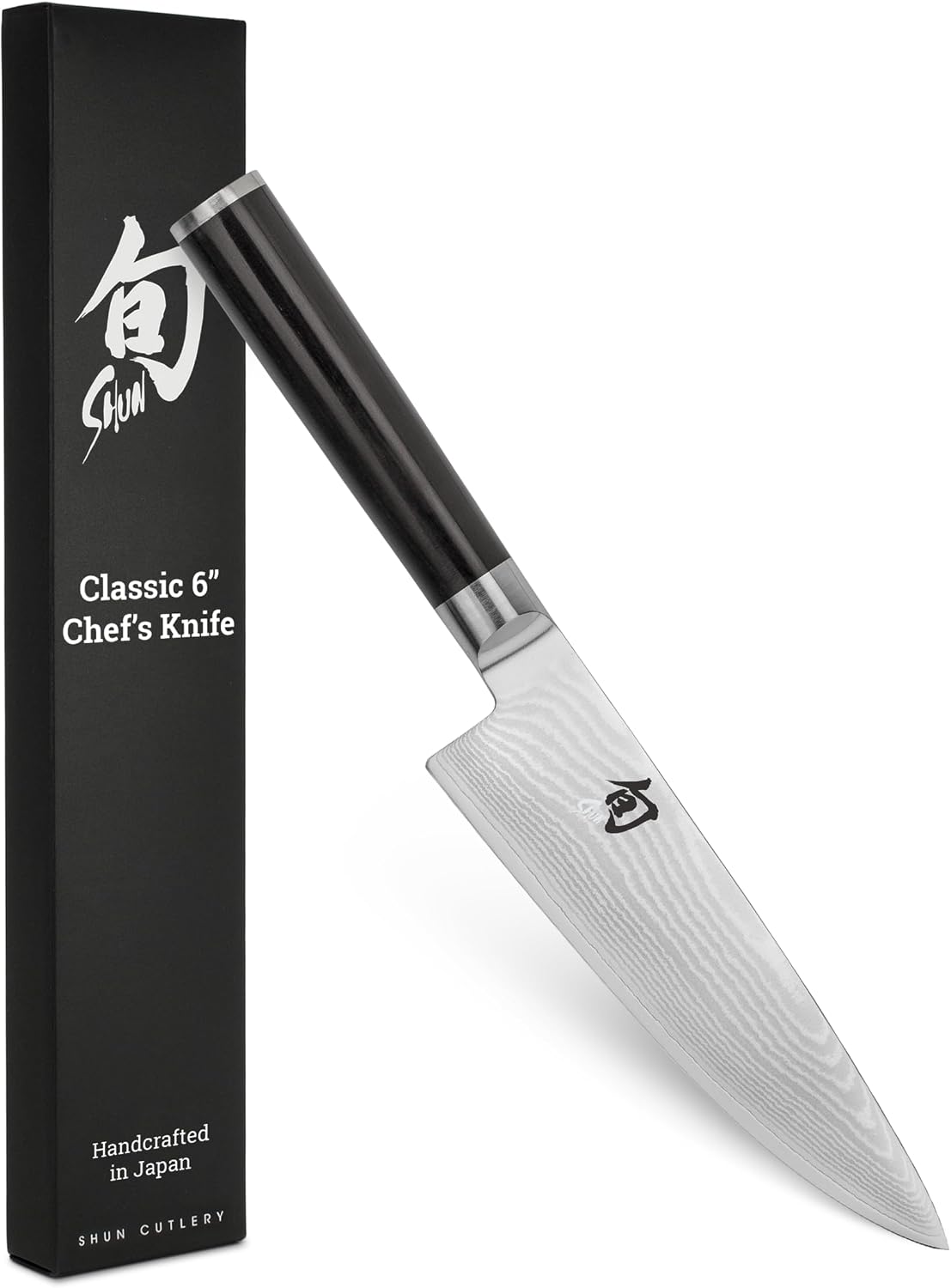 Shun cuchillo clásico para chef, 6 pulgadas, Negro | Cuchillo de co...