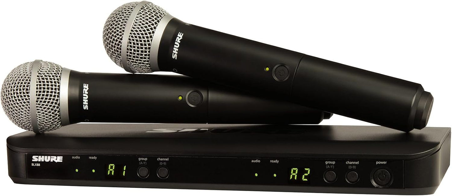 Sistema de micrófono inalámbrico Shure BLX288\/PG58 - Vida de bater...