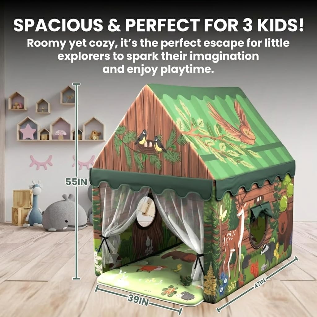 Tienda de campaña para niños, casa de juegos grande para niños y ni...