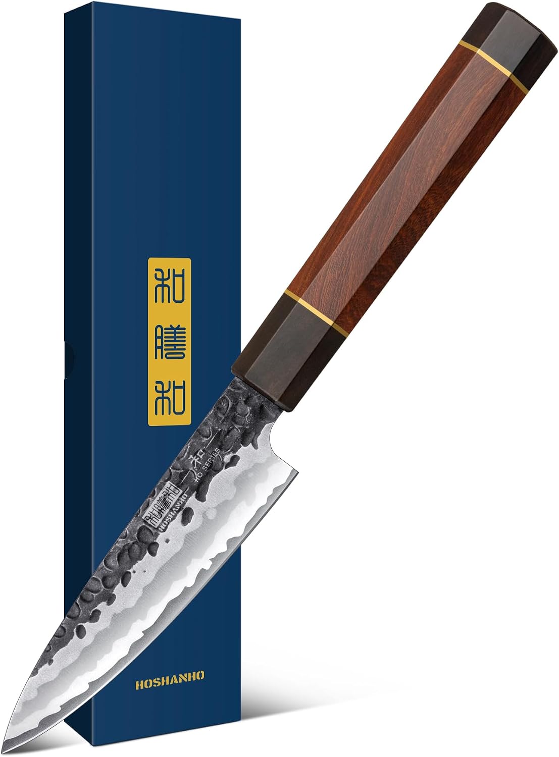 HOSHANHO Cuchillo de pelar de 3.75 pulgadas, cuchillo afilado de fr...