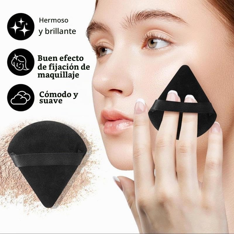 HGHDBT Juego de 40 pinceles de maquillaje negros Kit de maquillaje...