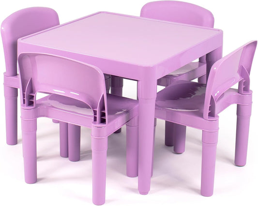 Humble Crew Juego de mesa y silla para niños, interior y exterior,...