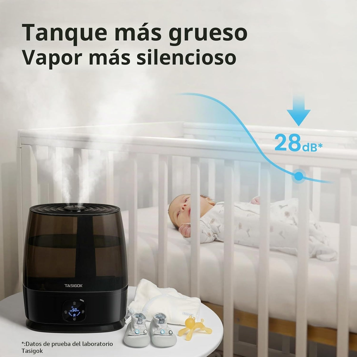 TASIGOK Humidificadores para dormitorio y hogar, humidificador de a...