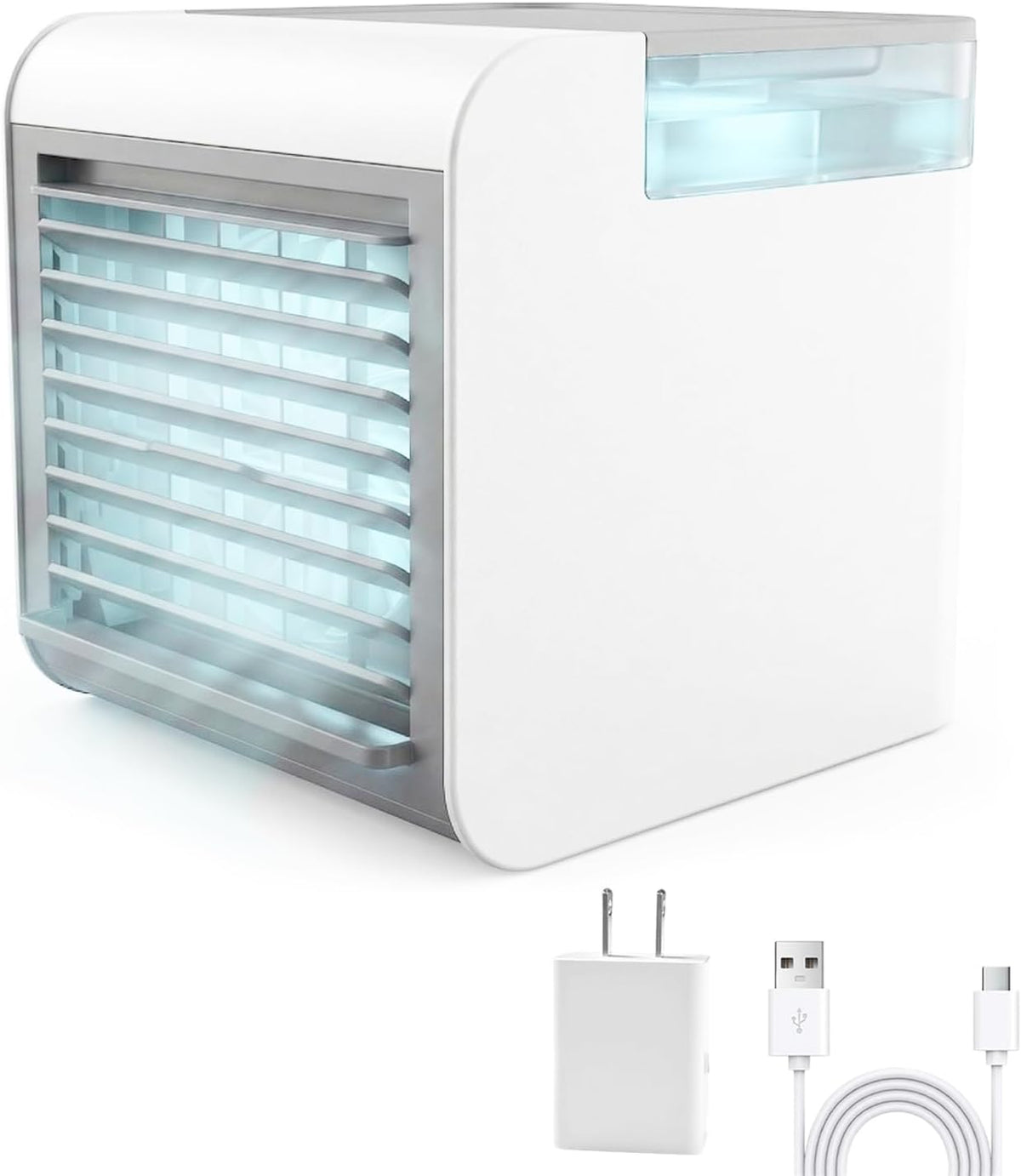 Ventilador de aire acondicionado portátil, mini enfriador de aire 4...
