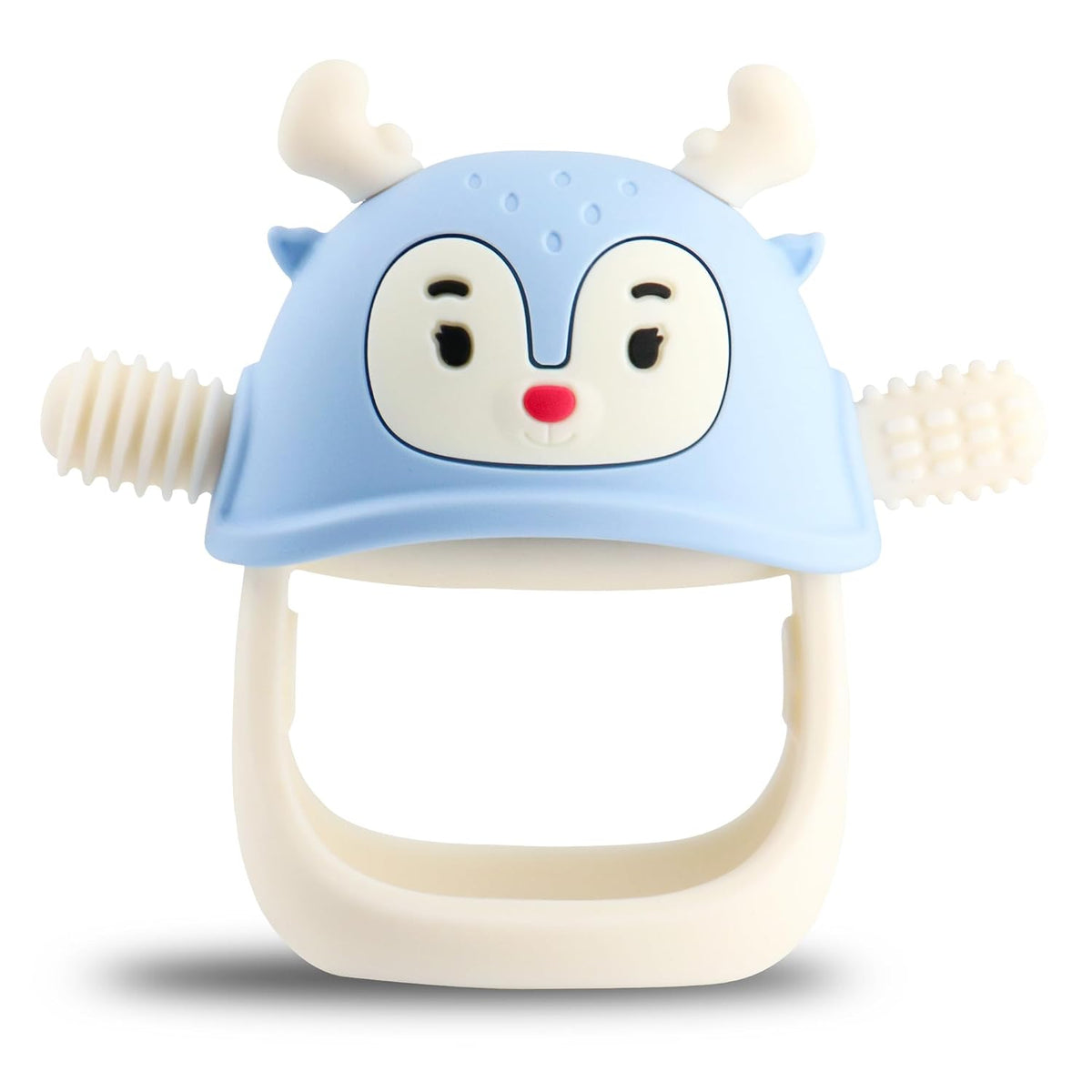 Smily Mia Juguetes de dentición para 0-6 meses, mordedores de silic...