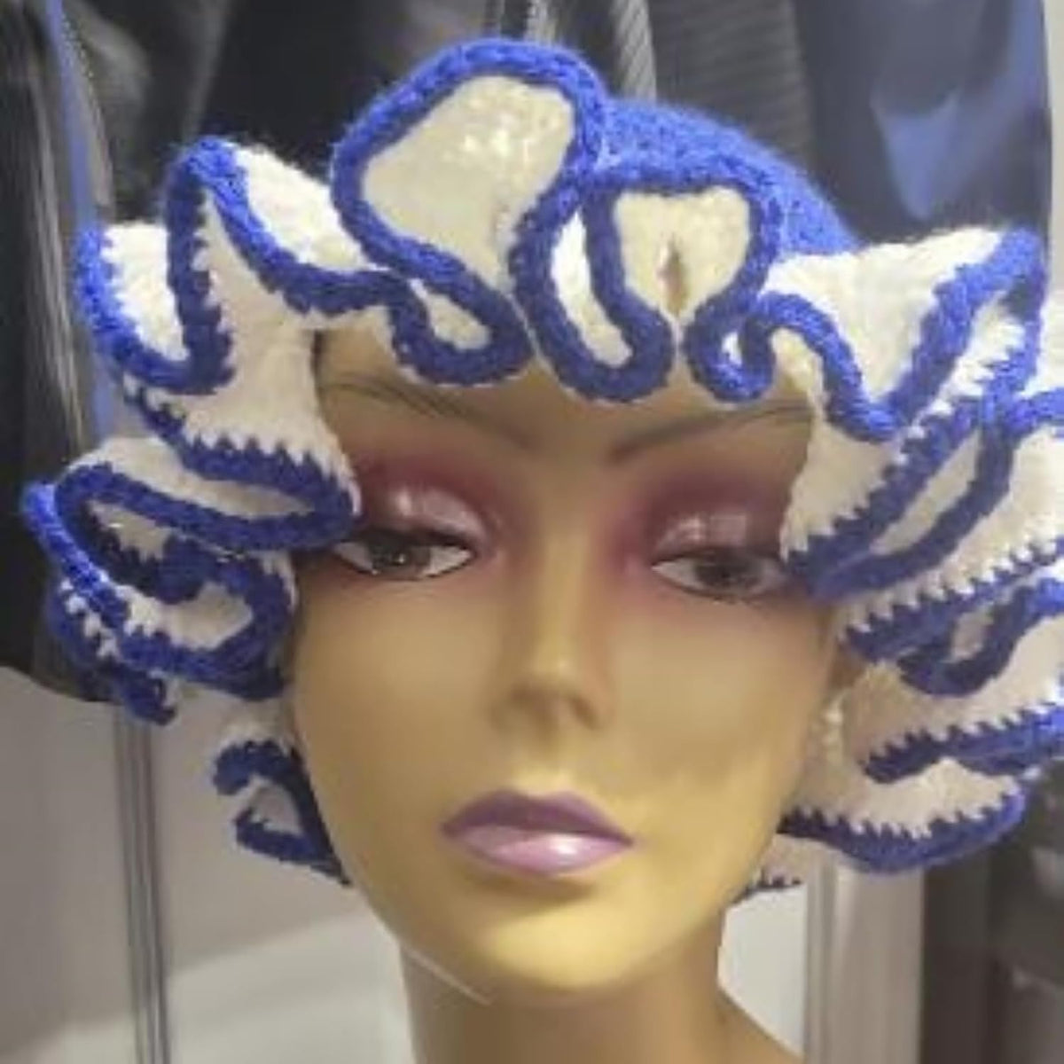 QERPON Sombrero de pescador de ganchillo hecho a mano para mujer, a...