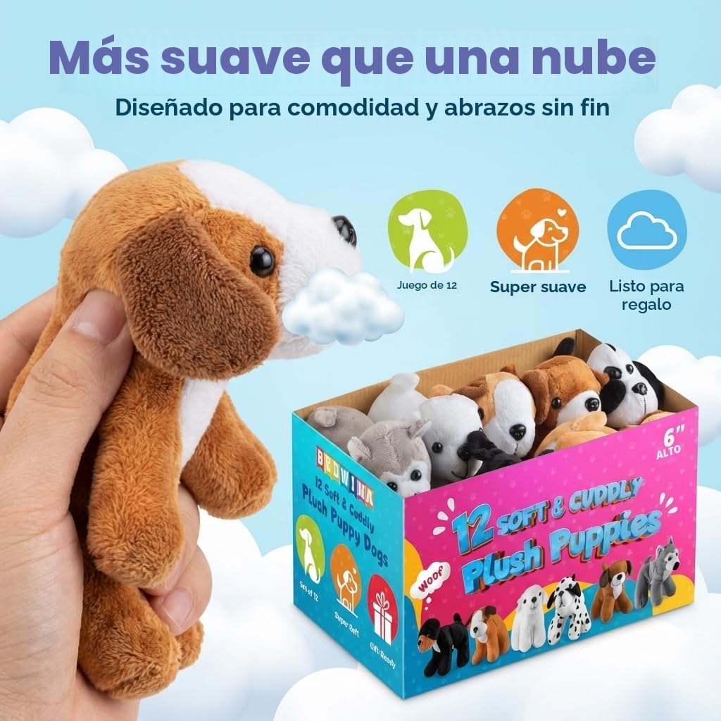 Bedwina Cachorros de peluche \u2013 (paquete de 36) animales de pel...