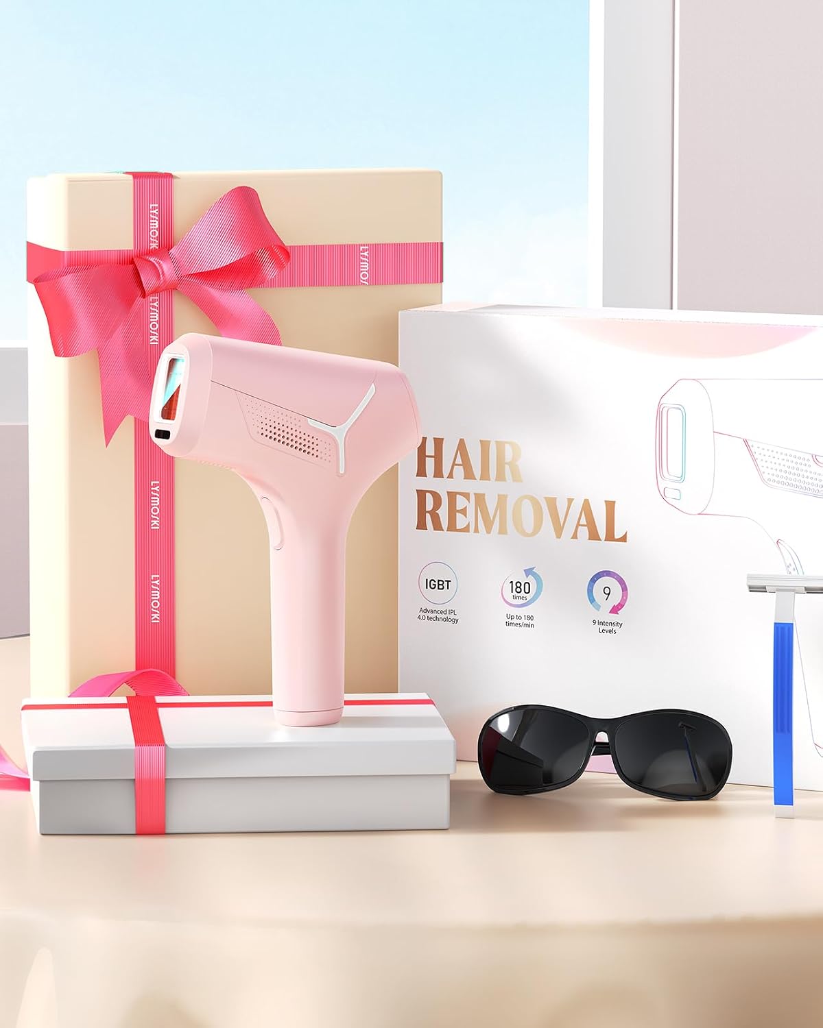 LYSMOSKI Depilación láser para mujeres y hombres, dispositivo de de...